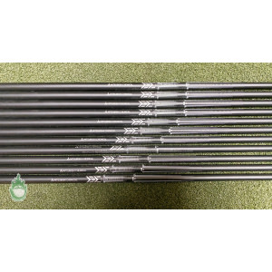 Used Mitsubishi Chemical MMT 80g S-Flex Graph Iron Shafts 3-LW Taper Tip .355