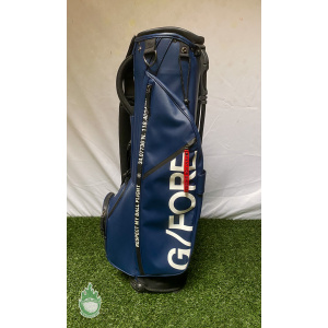 G/Fore Golf Stand Bag Blue 2-Way 5 Pocket Respect My Ball Flight