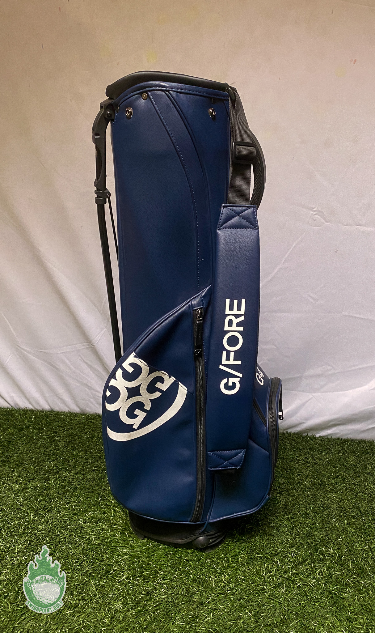 G/Fore Golf Stand Bag Blue 2-Way 5 Pocket Respect My Ball Flight ...