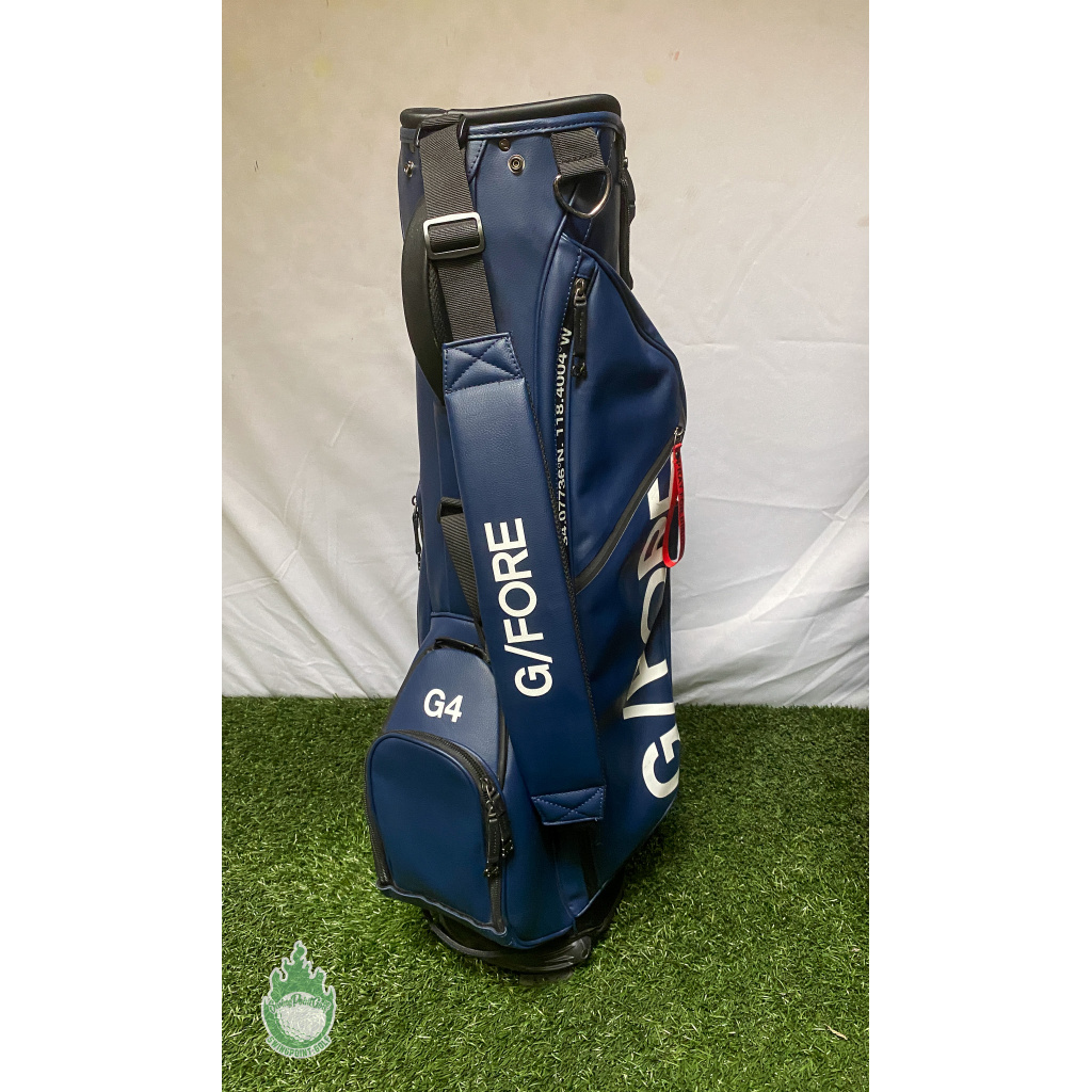 G/Fore Golf Stand Bag Blue 2-Way 5 Pocket Respect My Ball Flight ...