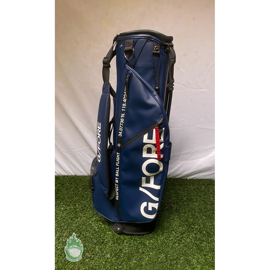 G/Fore Golf Stand Bag Blue 2-Way 5 Pocket Respect My Ball Flight ...