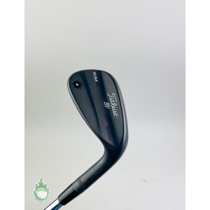 RH Titleist Vokey SM6 F Grind Jet Black Wedge 50*-12 Wedge Flex Steel Golf Club