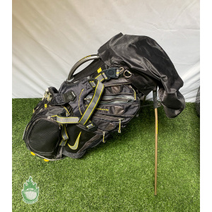 Used Black/Yellow Nike Sasquatch Golf Stand Bag 14-Way With Strap & Rainhood