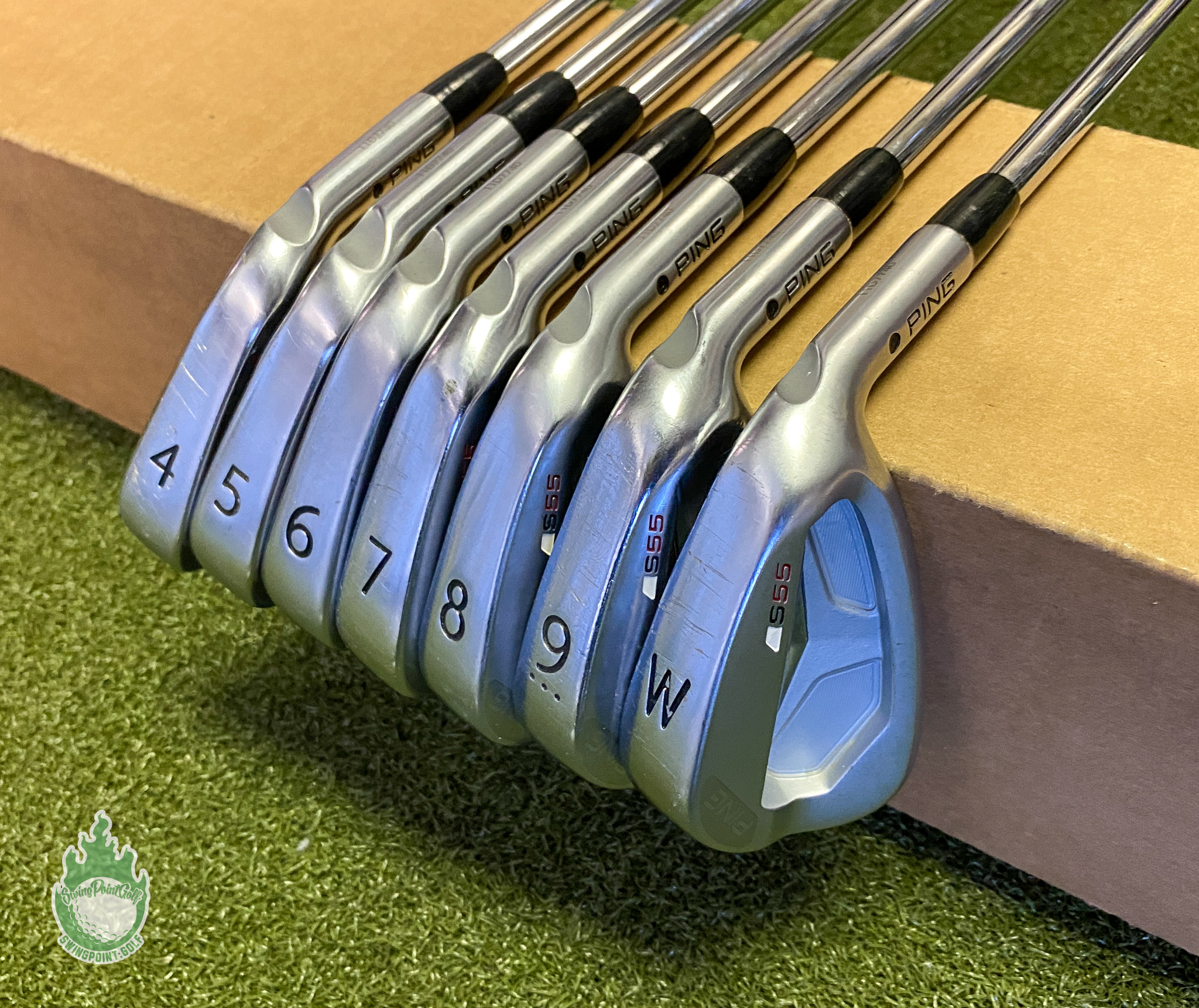 Used Right Handed Ping Black Dot S55 Irons 4-PW X-Stiff Steel Golf Club Set  · SwingPoint Golf®