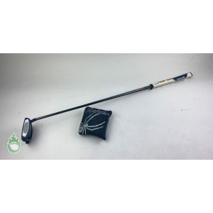 Used LEFT Handed TaylorMade Spider X Navy 34" Putter Black Steel Golf Club