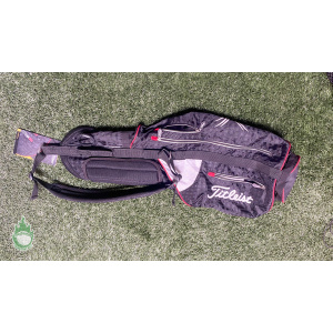 New with Tags Titleist Black Carry Sunday Golf Bag 2-Way Divider 3 Pockets
