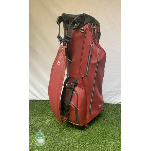 Burgundy TaylorMade Vessel Golf Cart/Carry/Stand Bag 4-Way with Rainhood