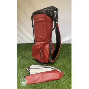 Burgundy TaylorMade Vessel Golf Cart/Carry/Stand Bag 4-Way with Rainhood