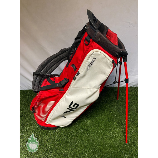 PING 4Series スタンド式ゴルフバッグ(中古品) Used Ping 4Series Golf Cart/Carry Stand Bag 4-Way Newport Beach