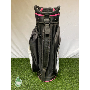 Used TaylorMade Cart Carry Golf Bag 14-way Black/Pink Ships Free