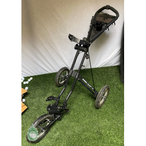 Sun Mountain 3 Wheel Speed Cart V1 Golf Black Push Cart w/ Travel Cover