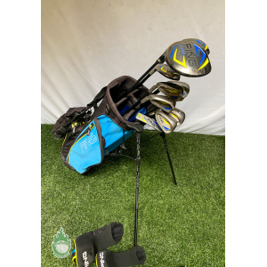 Used LEFT Ping Thrive Junior 60"-64" Tall Youth Golf Club Set & Bag 10 Club Set