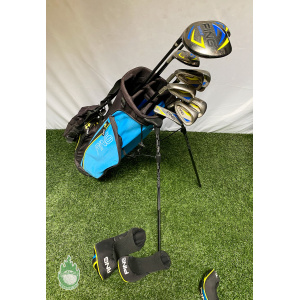 Used LEFT Ping Thrive Junior 60"-64" Tall Youth Golf Club Set & Bag 10 Club Set