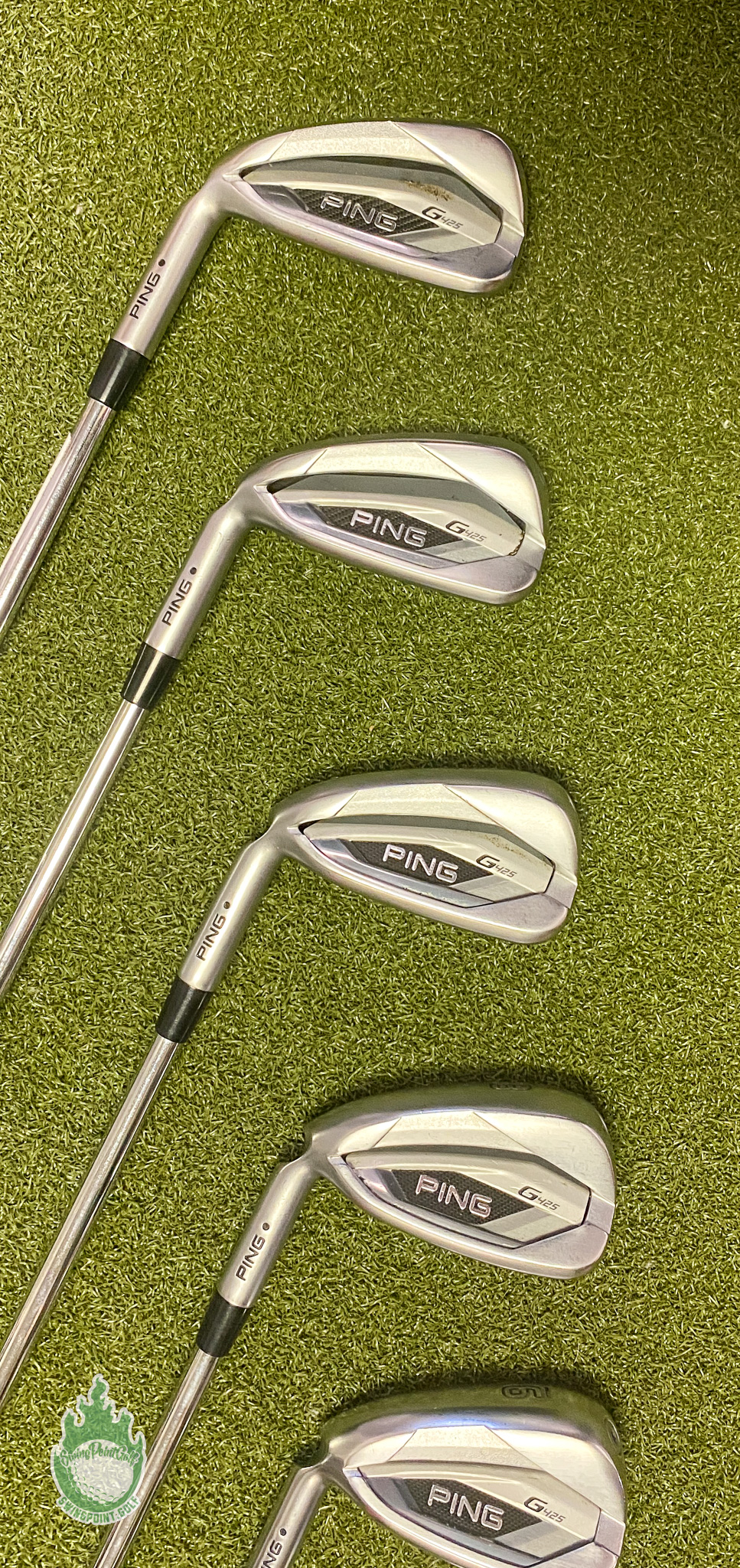 Used LH Ping Black Dot G425 Irons 5-PW/UW AWT Regular Flex