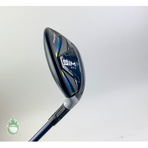2021 TaylorMade SIM 2 MAX 4 Hybrid 22* Ventus Blue 7-S Stiff Graphite Golf