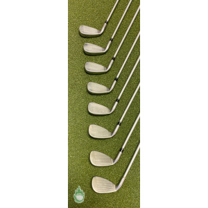 Used RH TaylorMade RAC HT Irons 5-PW 55g Stiff Flex Graphite Golf Club Set