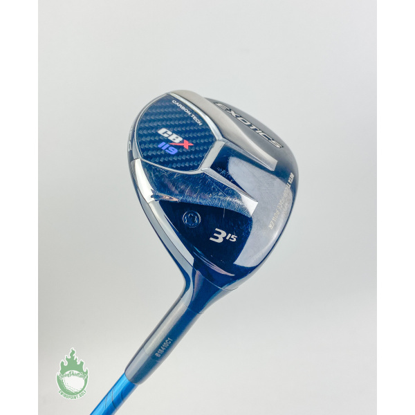 Used RH Tour Edge Exotics CBX 119 3 Wood 15* 6.0 75g Stiff Graphite Golf Club
