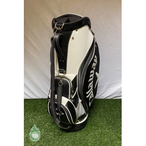 Gently Used Callaway 6-way Cart Carry Golf Staff Bag Black and White
