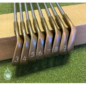 Used RH Ping Red Dot Eye 2 Beryllium Copper Irons 3-PW Stiff Steel Golf Set