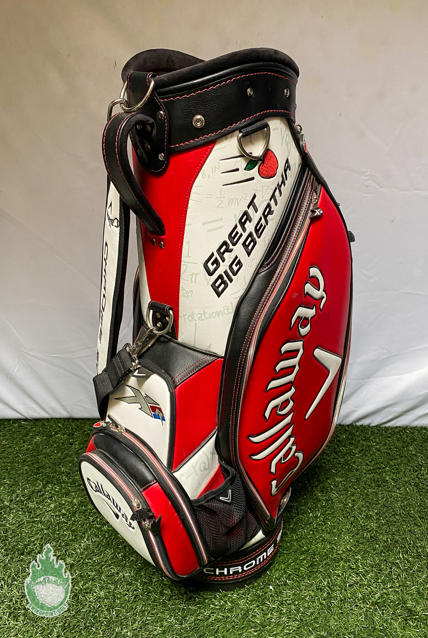 キャロウェイ Callaway BERTHA XR BIG ゴルフバッグ Used Callaway Great Big Bertha XR Chrome Soft Red/White Golf Staff