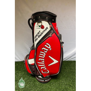 Used Callaway Great Big Bertha XR Chrome Soft Red/White Golf Staff Bag