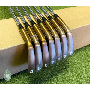 New Cobra King RF Forged MB Copper Irons 4-PW Tour 105g Stiff Steel Golf Set