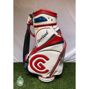 Used Cleveland Golf Staff Bag 6-Way 6 Pockets With w Rainhood