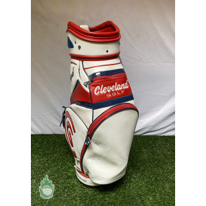 Used Cleveland Golf Staff Bag 6-Way 6 Pockets With w Rainhood
