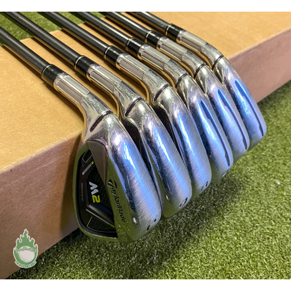 Used LH 2017 TaylorMade M2 Irons 5-PW REAX 55 Senior Flex Graphite Golf Set