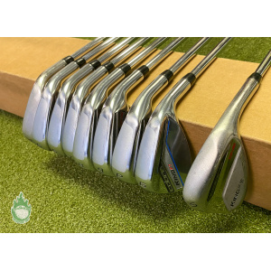 Used Cobra King F7 One Length Irons 4-PW/GW/SW Tour 105g Stiff Steel Golf Set