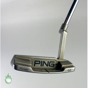 Used LEFT Handed Ping Black Dot G2 Anser 34" Blade Putter Steel Golf Club