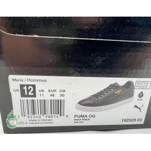 New Puma OG Men's Waterproof Black Golf Shoe Size 12