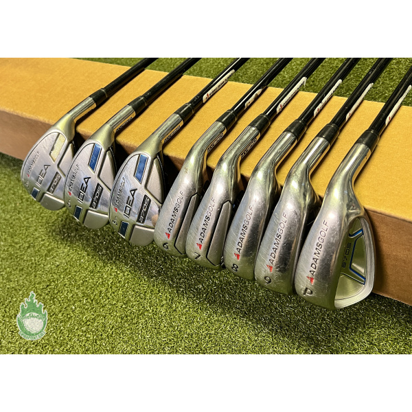 Used RH Adams IDEA a7OS Combo Irons 3H 4H 5H 6-PW Regular Graphite Golf Set