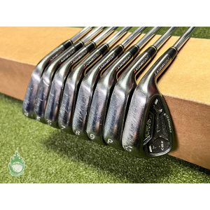 Used Adams IDEA Black CB2 Irons 4-PW/GW Tour 90g Stiff Flex Steel Golf Club Set
