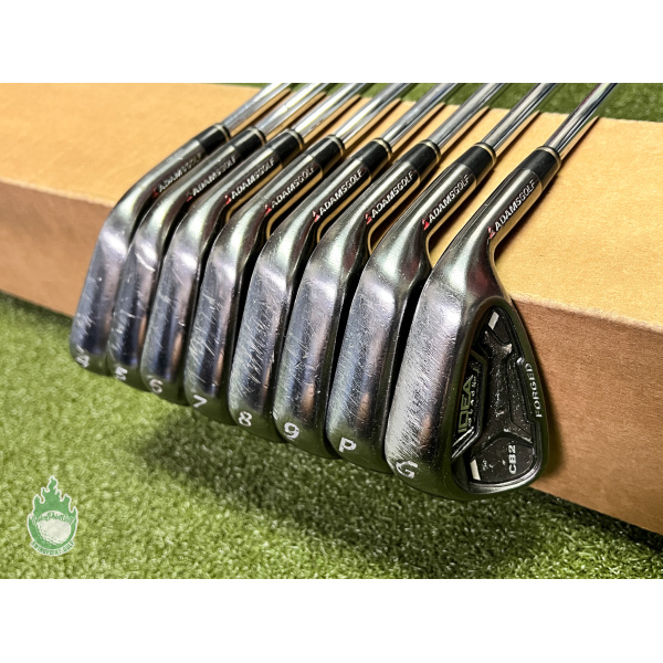 Used Adams IDEA Black CB2 Irons 4-PW/GW Tour 90g Stiff Flex Steel Golf Club Set