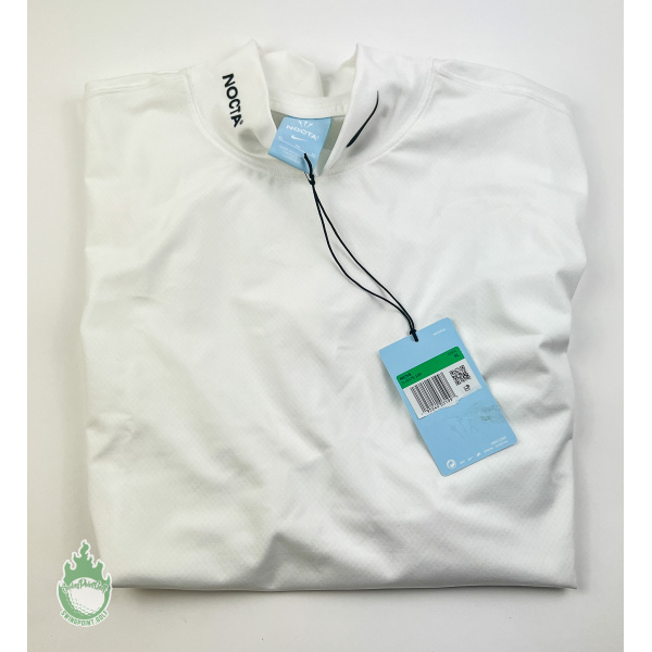 NWT Nike x Drake NOCTA Golf Mock Neck Top White Men's Size XL DJ5576-100
