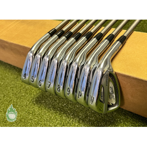 Used Titleist AP2 714 Forged Irons 4-PW/AW SteelFiber Stiff Graphite Golf Set