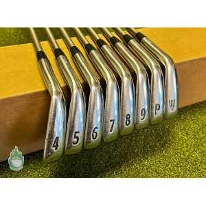 Used Titleist AP2 714 Forged Irons 4-PW/AW SteelFiber Stiff Graphite Golf Set