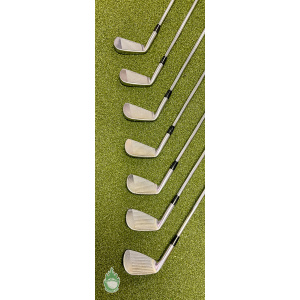 Used RH Mizuno T-Zoid Pro Irons 4-PW Dynalite Gold R400 Regular Steel Golf Set