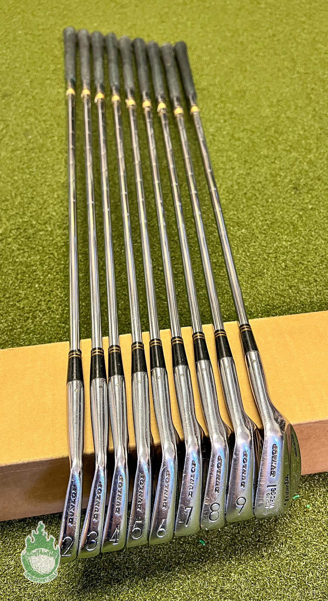 Used Dunlop MaxFli Australian Blade Irons 2-PW S300 Stiff Flex Steel ...