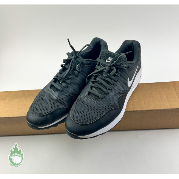 Pre-Owned Nike Golf AIR MAX Mens Shoes Black C17576-001 Spikeless Size 13