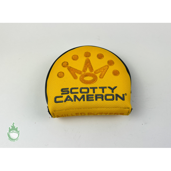 Used Left Handed Scotty Cameron Yellow/Gray Crown Mallet Milled Putter