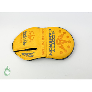 Used Left Handed Scotty Cameron Yellow/Gray Crown Mallet Milled Putter