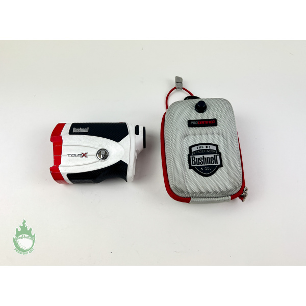 Used Bushnell Tour X Golf Laser Rangefinder w/ Jolt Technology & Magnetic Grip