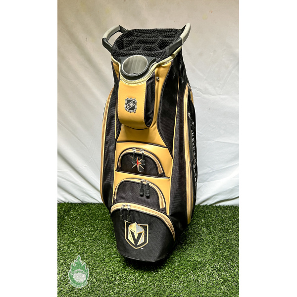 NHL Vegas Golden Knights 10-way Cart Carry Bag 6 Pockets w/ Rainhood & Strap