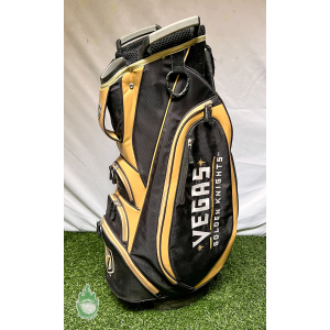 NHL Vegas Golden Knights 10-way Cart Carry Bag 6 Pockets w/ Rainhood & Strap