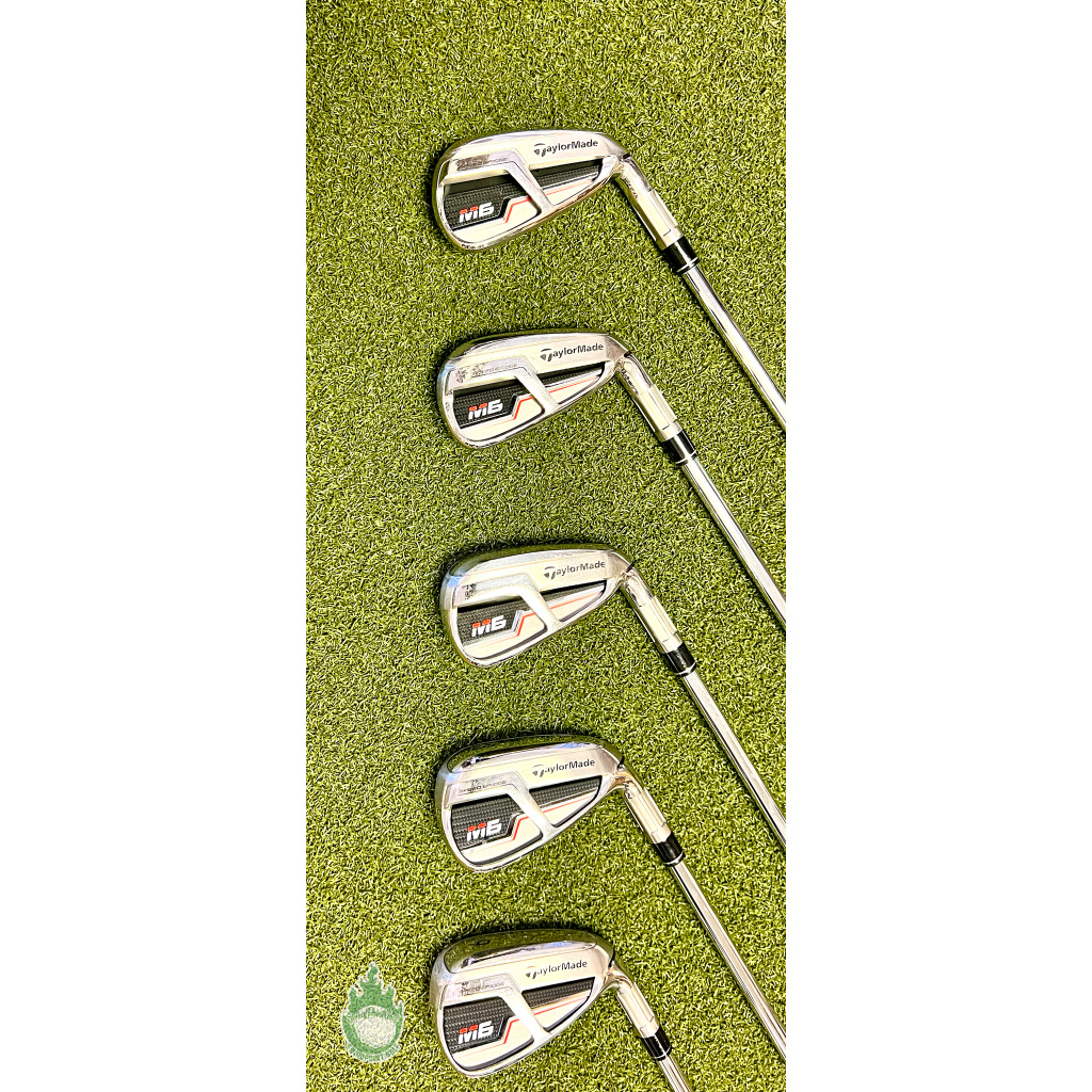 TaylorMade M6 6-PW 5本セット REAX STEEL 85 S Used RH TaylorMade M6 Irons 5-PW/SW Japan-Spec 85g Regular Flex