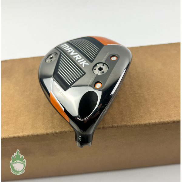 Used Tour Issue TC RH Callaway Mavrik Sub Zero 3 Wood 15* HEAD ONLY Golf Club