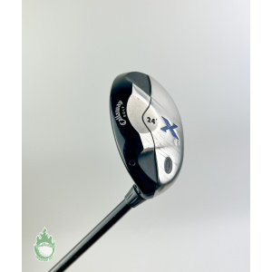 Used Right Handed Callaway Golf X 4H Hybrid 24* 80g Stiff Flex Graphite Golf