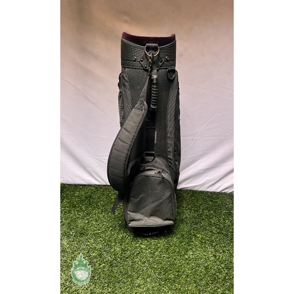 Used Jones Sports Co. Golf Cart/Carry Bag 5-Way Green w/ Rainhood 8 Pockets